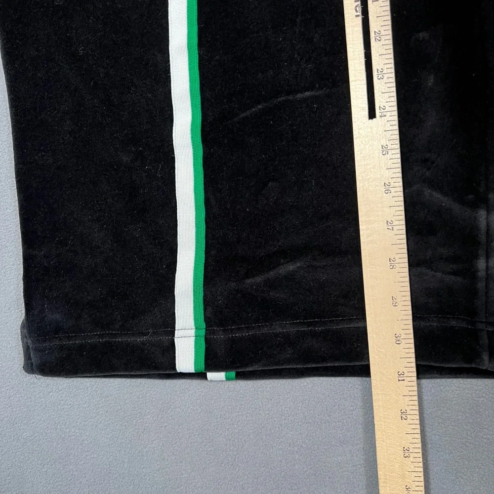 Nike Velour Track Shirt Jacket Mens 2XL Black Green‎ Basketball Velvet Warm Up